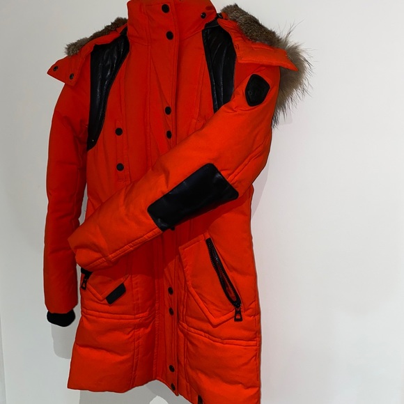 SALE Rudsak down parka with fur hood and trim - Picture 2 of 8